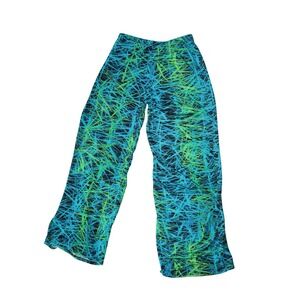 Eric Casual Abstract Print Flare Yoga Pants Made in USA